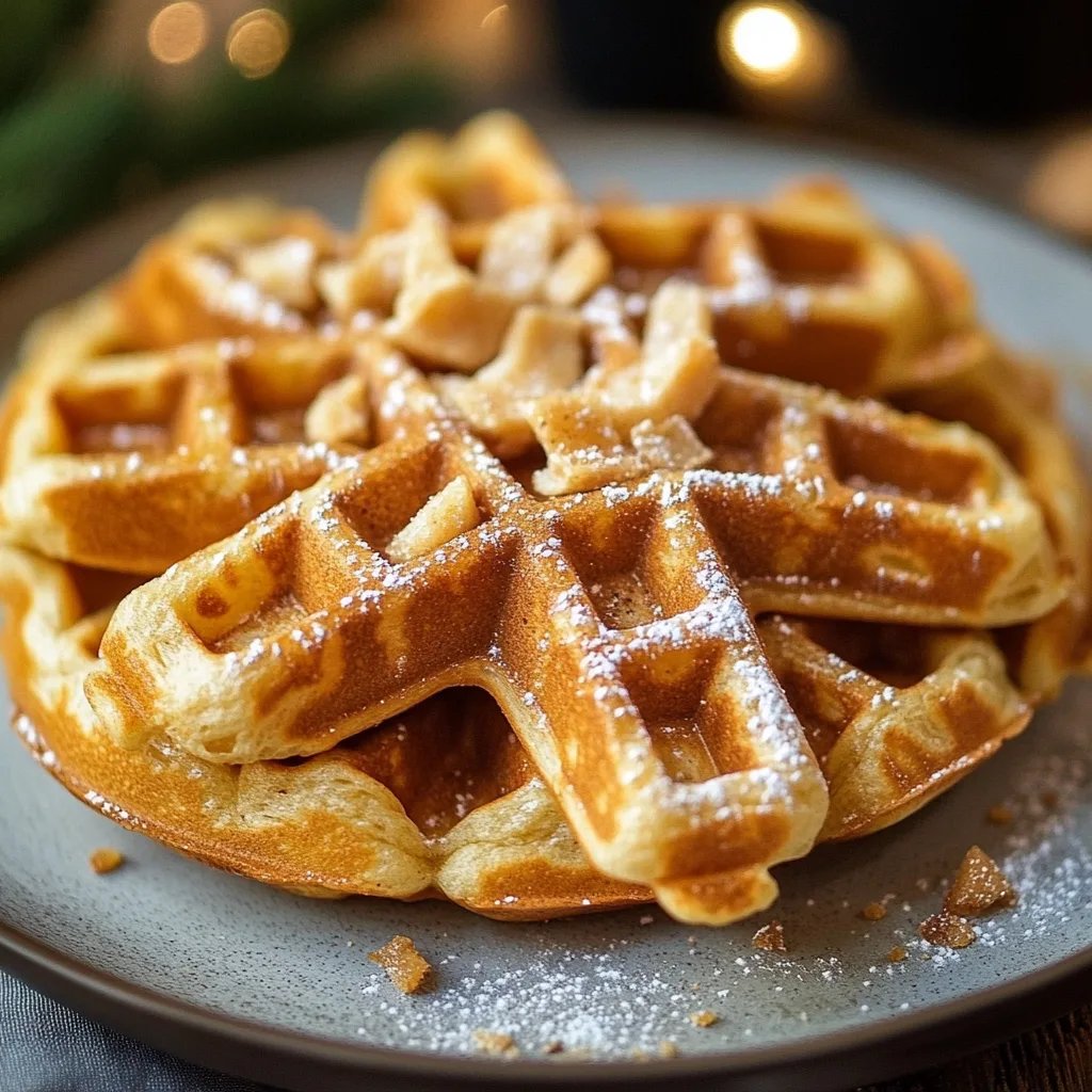 Spekulatius-Waffeln zu Weihnachten