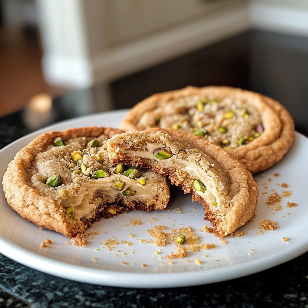 Gefüllte Pistazien-Plätzchen mit Pistaziencreme