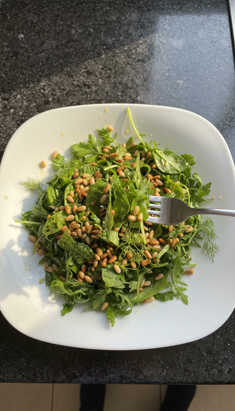 Pinienkern Kräuter Salat