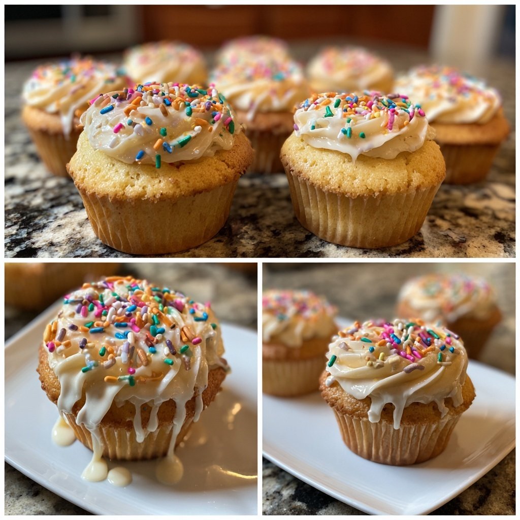 Himmlische Vanille-Cupcakes mit Frosting