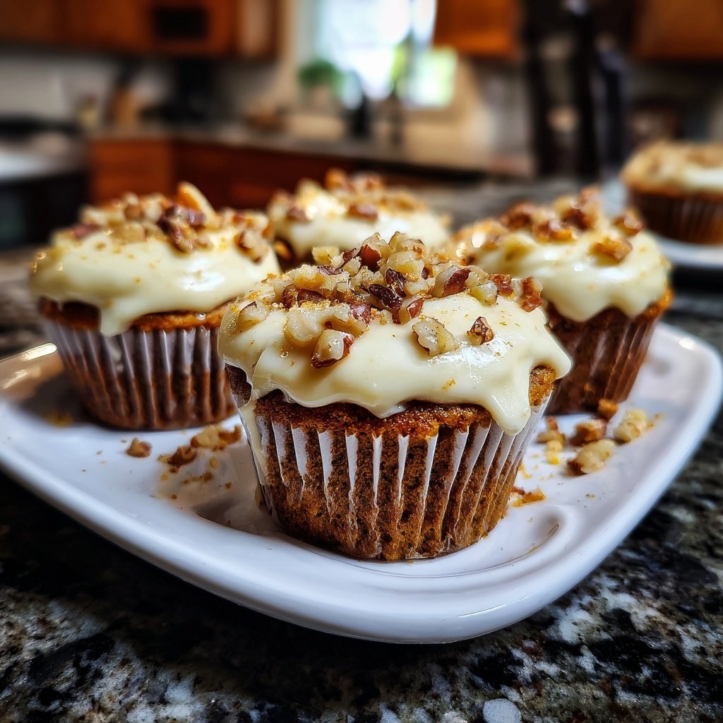 Carrot Cake Cupcakes with Cream Cheese