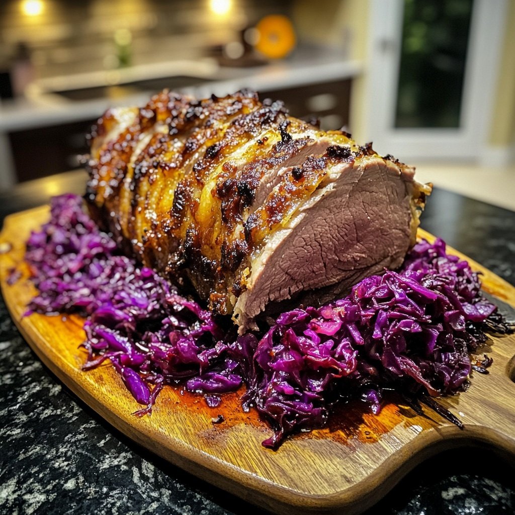 Weihnachtsgans mit Rotkohl