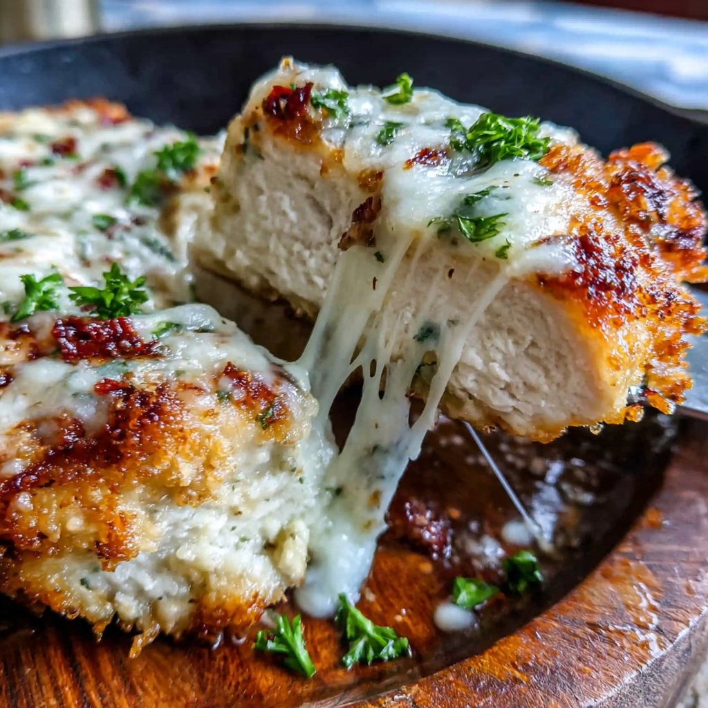 Cremiges Knoblauch Parmesan Hähnchen