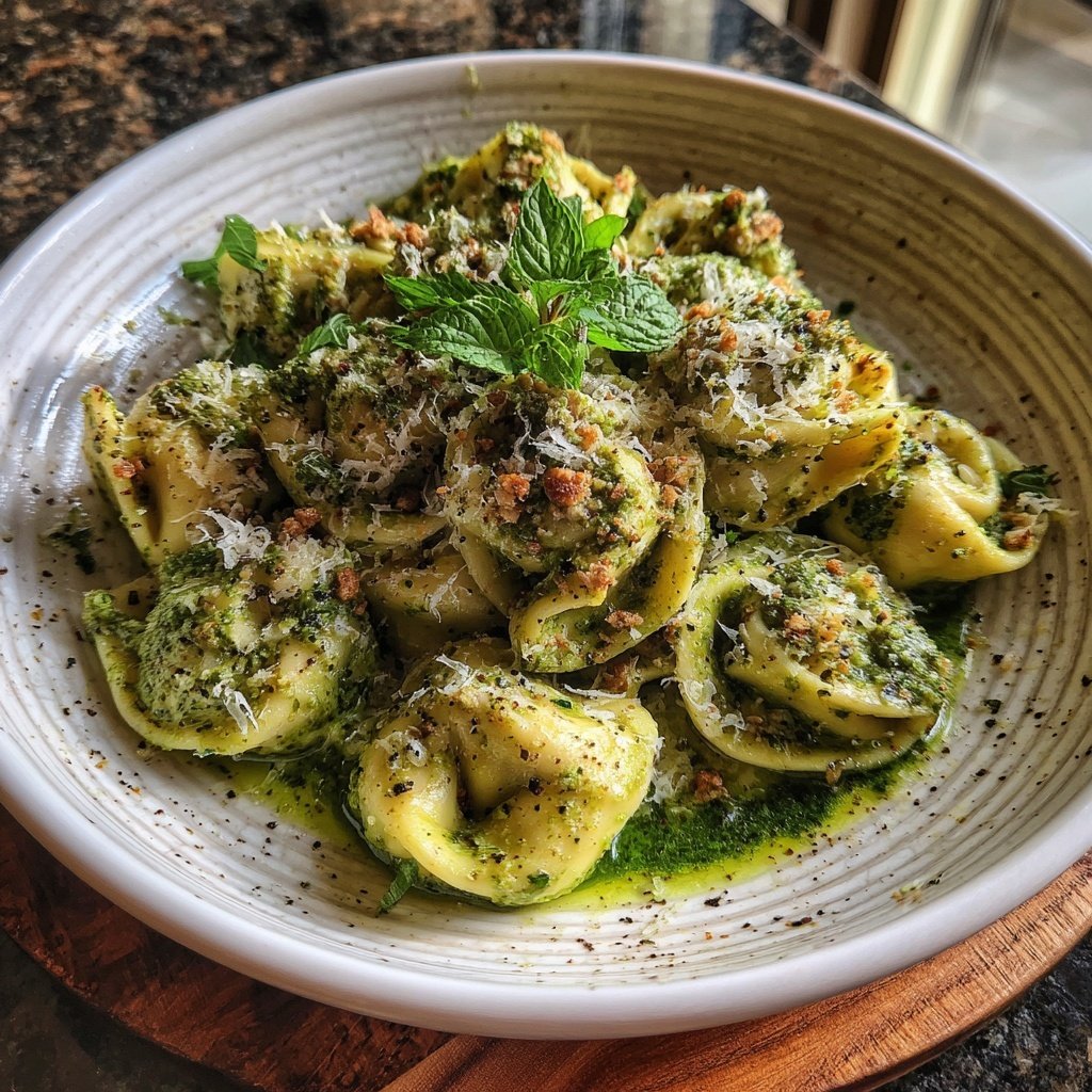 Zitronen-Pesto Truthahn-Tortellini