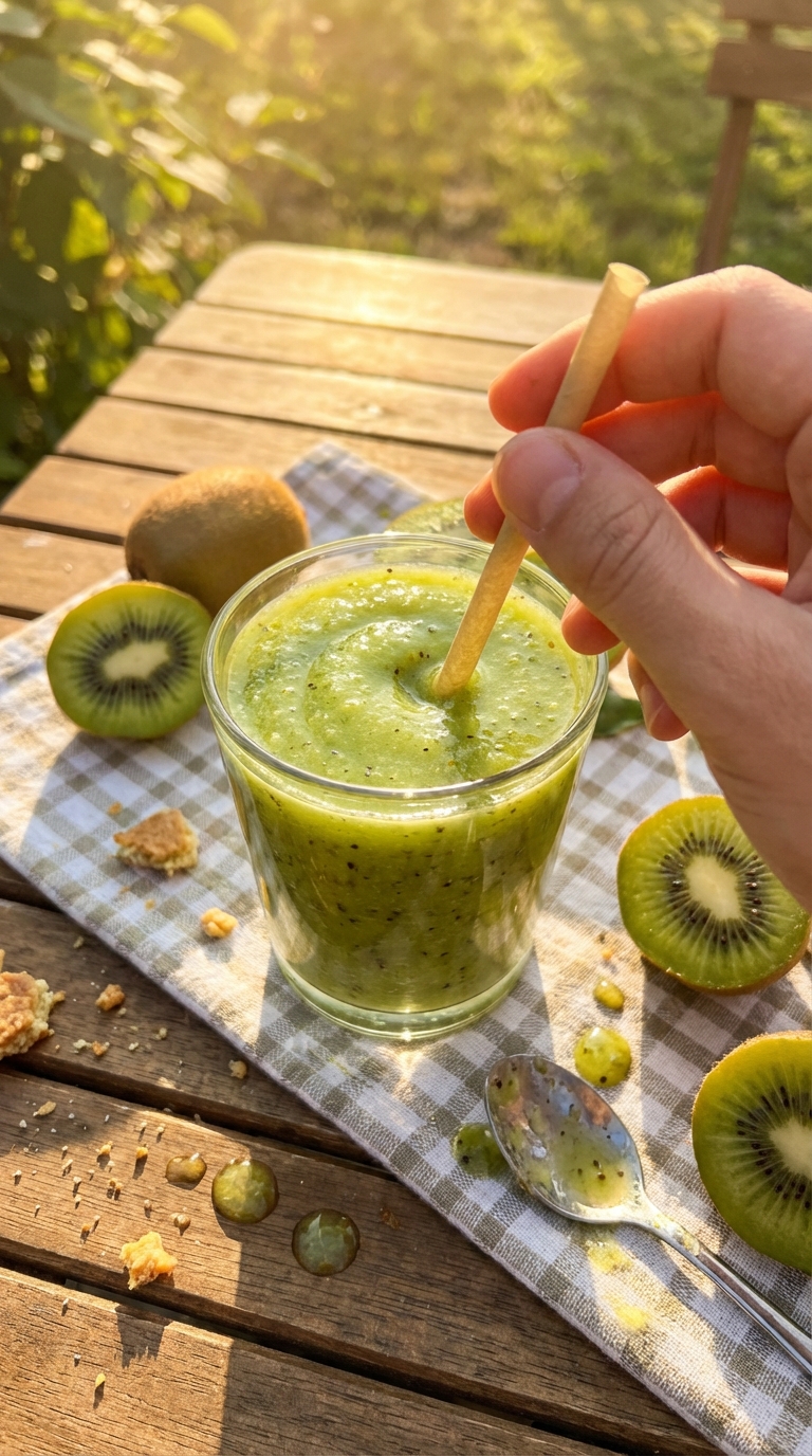 Einfache Kiwi Smoothie Mischung