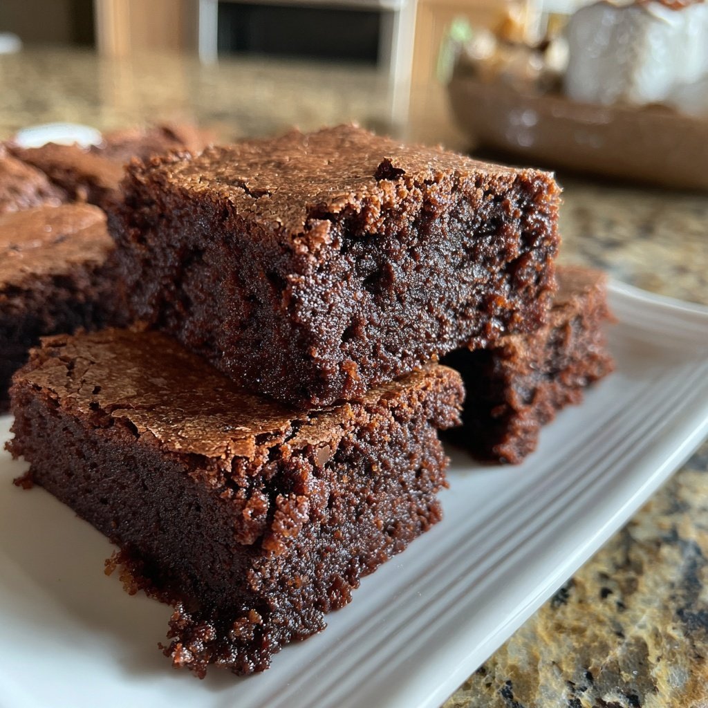 Erdnussbutter Zucchini Brownies