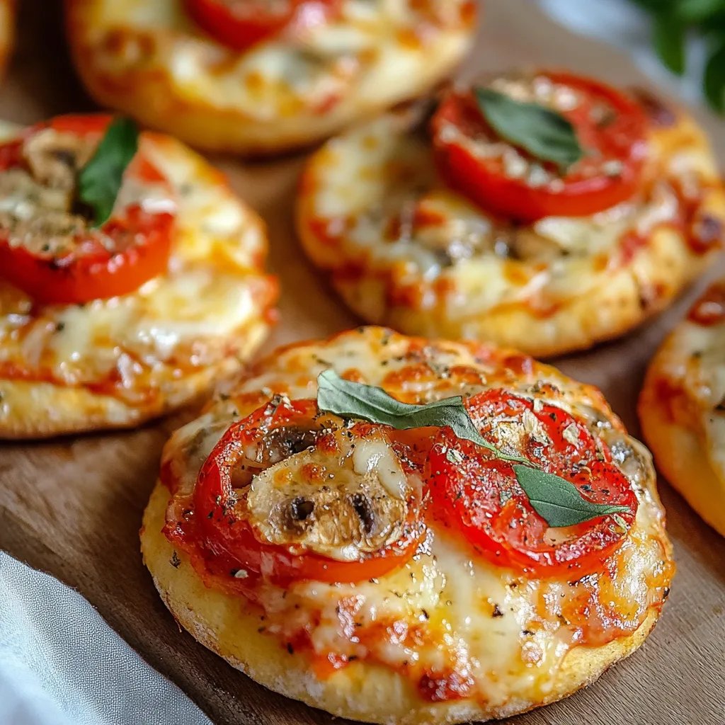 Einfache Pizzabrötchen vegetarisch