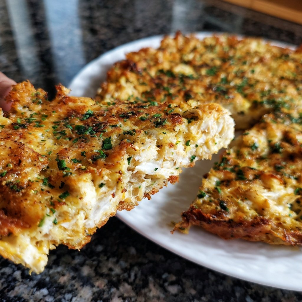 Krabbenkuchen mit Remoulade Soße