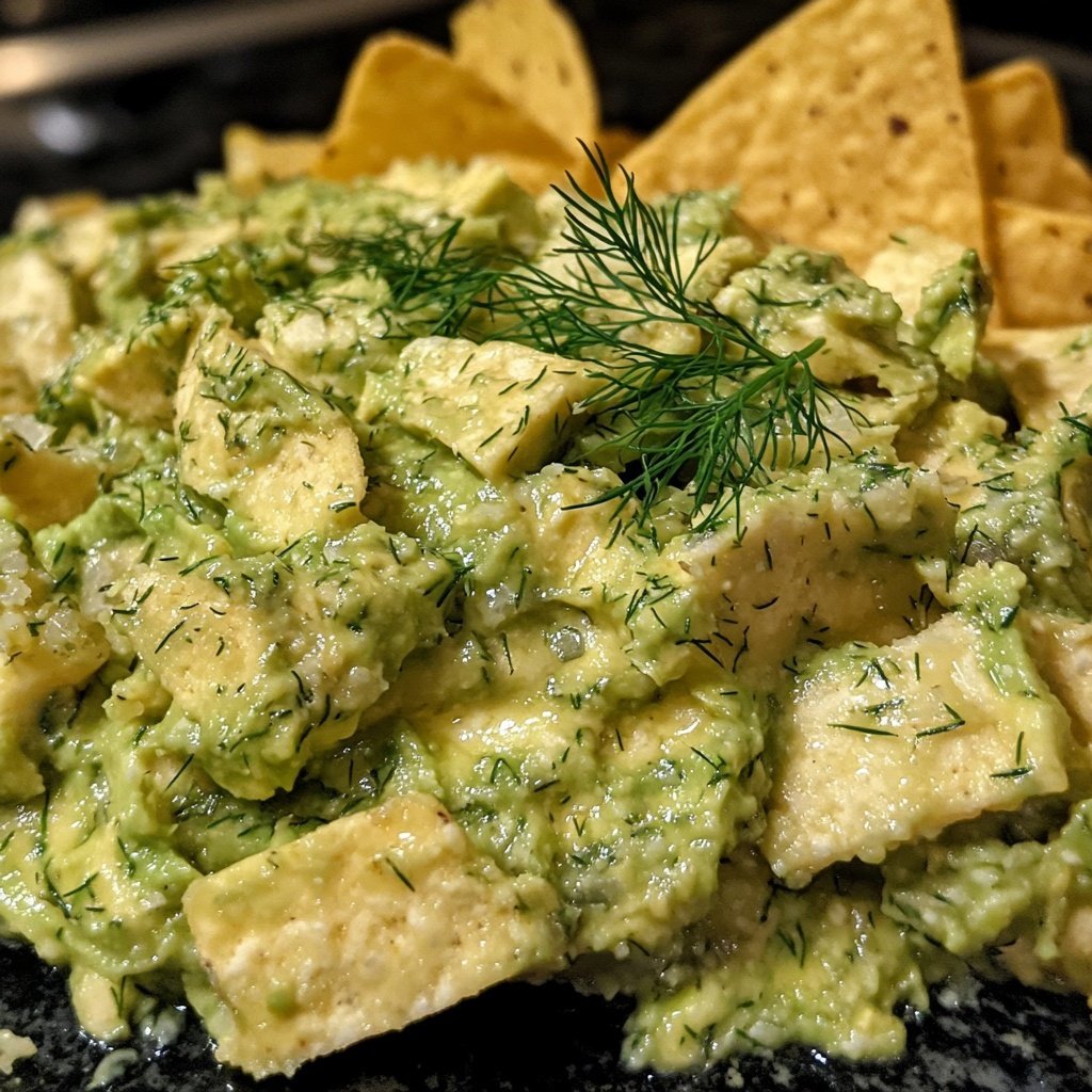 Avocado Dip mit Dill