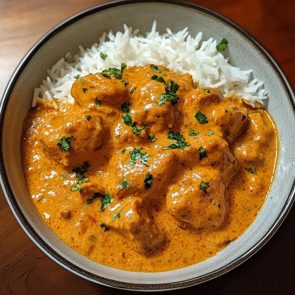 Schnelles und einfaches hausgemachtes Butterhuhn