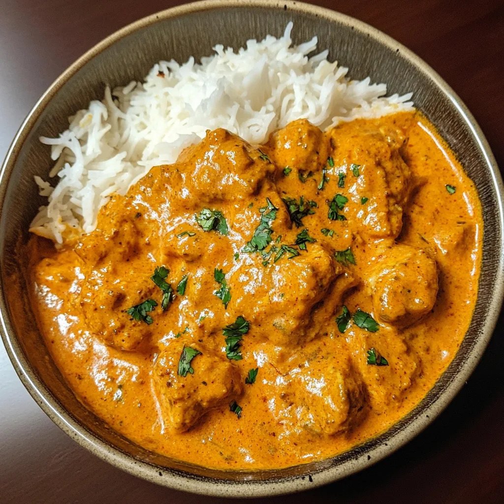 Schnelles und einfaches hausgemachtes Butterhuhn