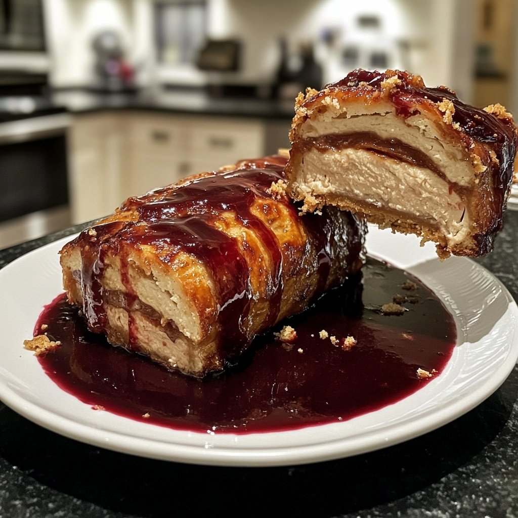 Weihnachtsbraten mit Rotweinsoße