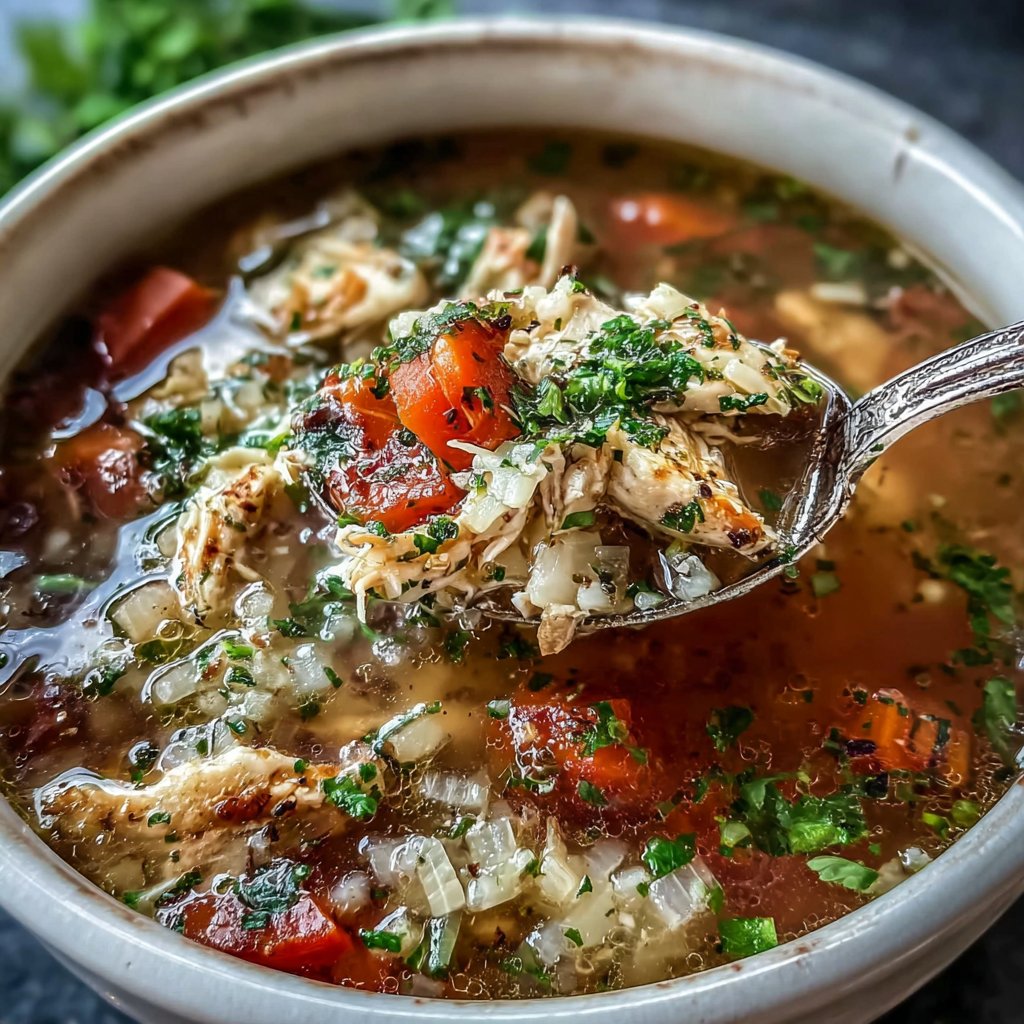 Hausgemachte Hühnerbrühe