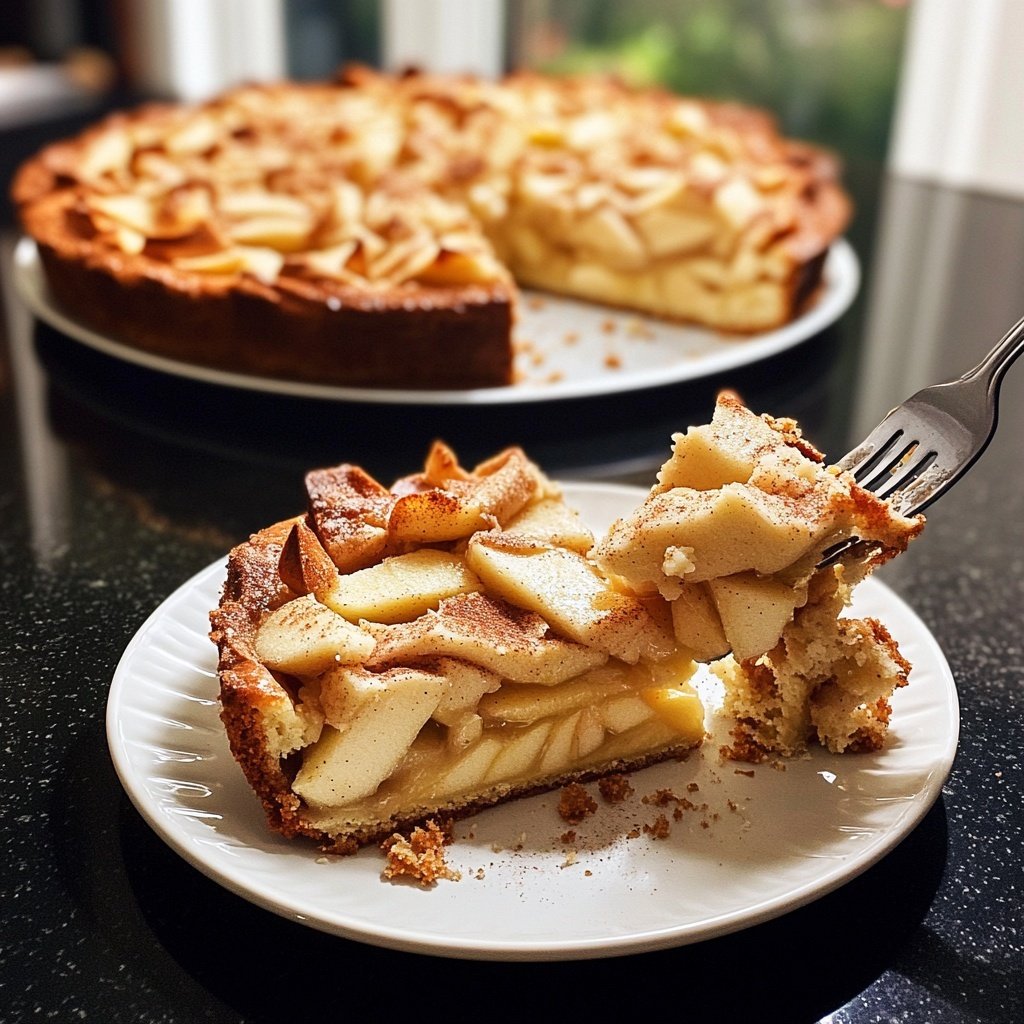 Saisonal-Festlicher Bratapfelkuchen mit Marzipan
