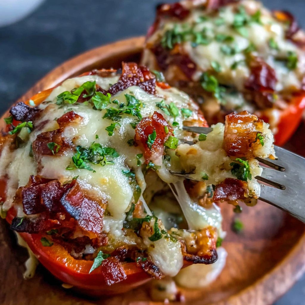 Aromatische Puten-Gefüllte Paprika