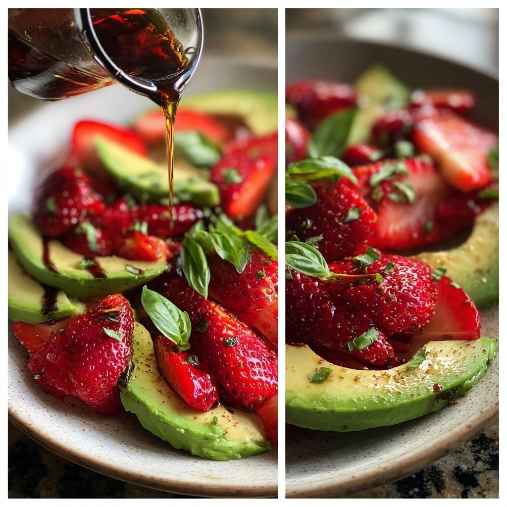 Erdbeer-Avocado-Caprese-Salat