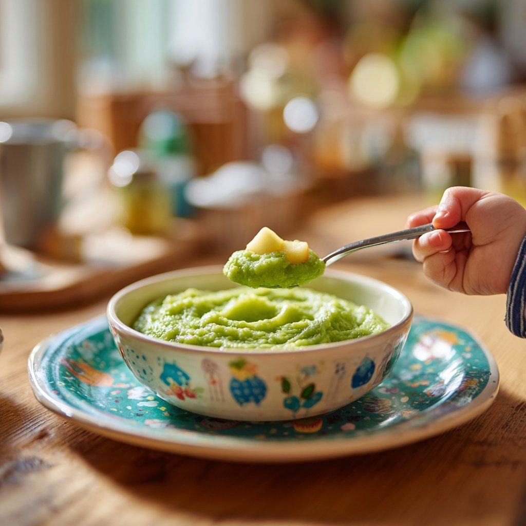 Brokkoli-Apfel-Püree für Kinder