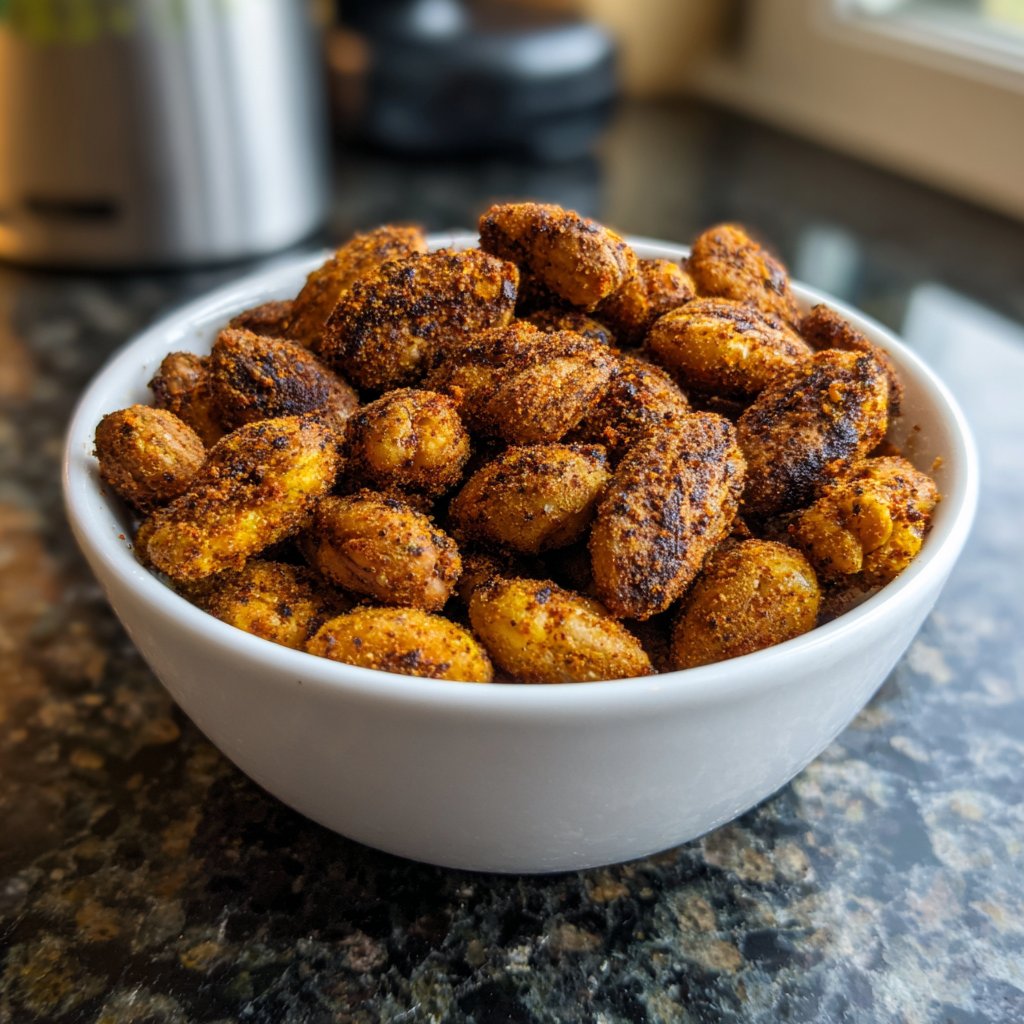 Knusprig geröstete Kichererbsen würzig