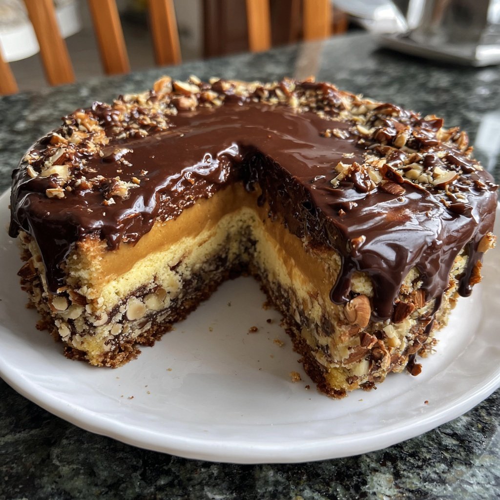 Steinbock Mandeln Praline Kuchen